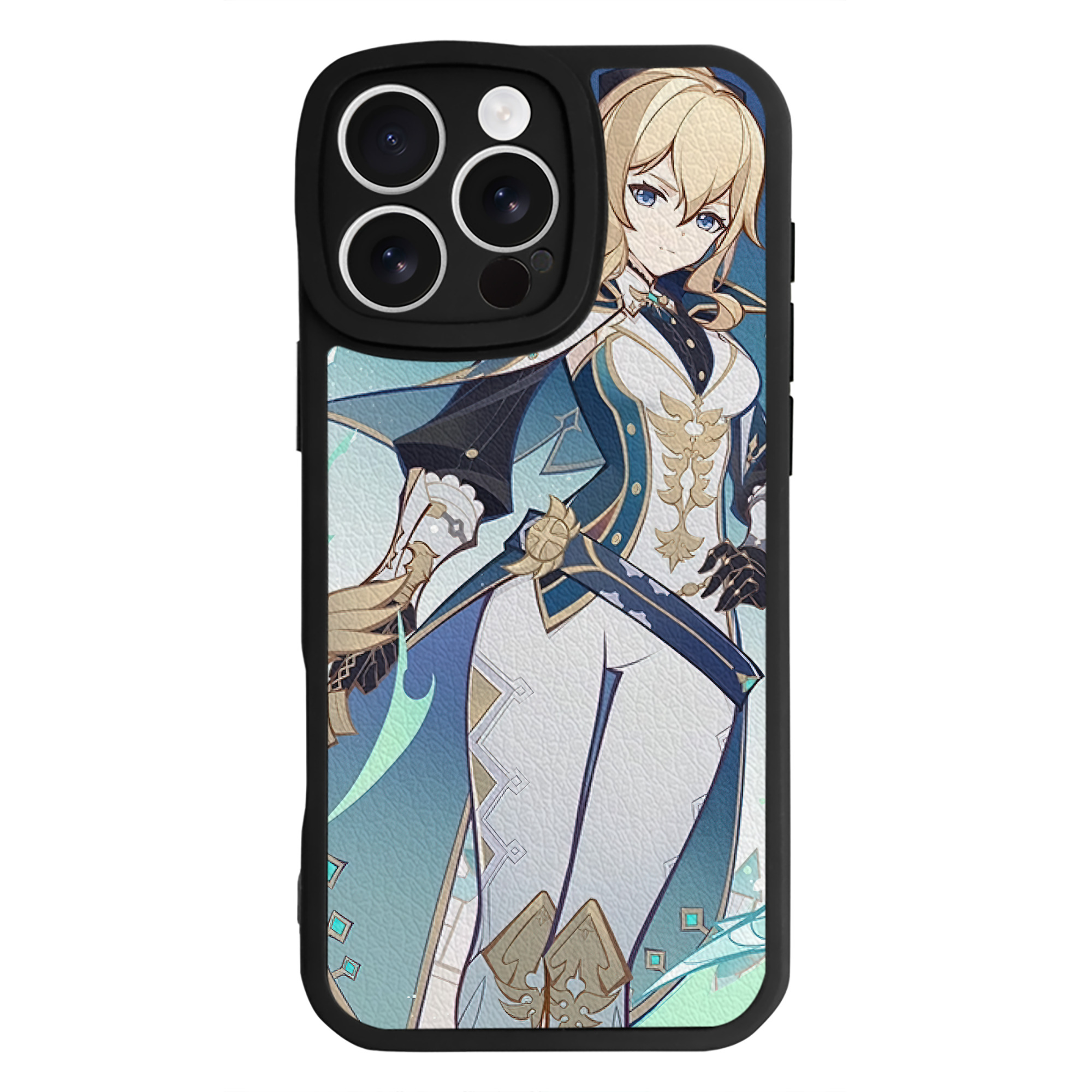げんし神 genshin 【iPhone 16シリーズ対応】シリコンスマホケース（レザー調） 材質：シリコン